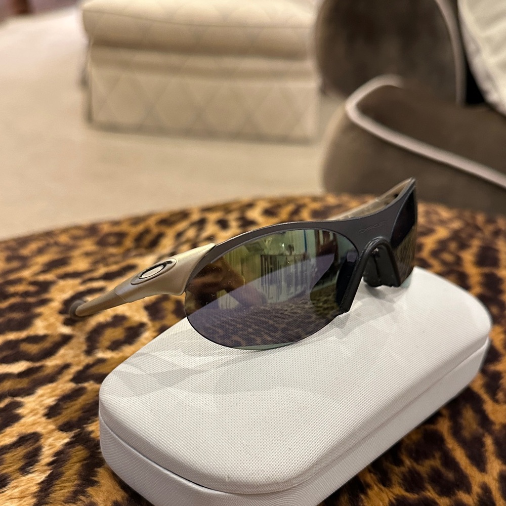 Oakley Black and Gold Sport Sunglasses